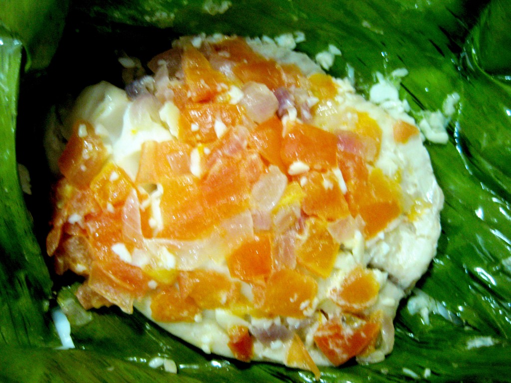 Microwave Tilapia with Tomato Salsa Wrapped in Banana Leaf